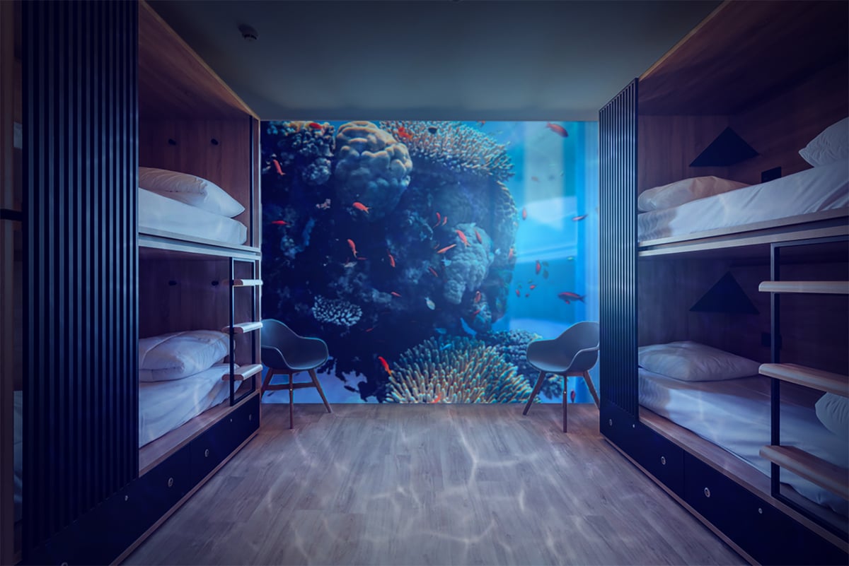 Underwater Château Bedroom.